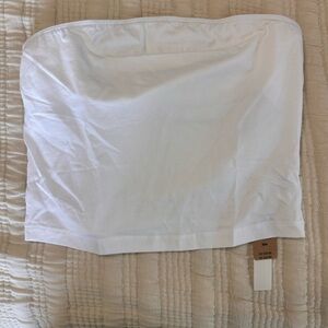 NWT Pink Victoria secret lightly lined  White Tube Top size medium